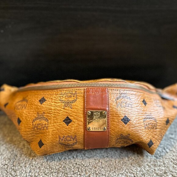 MCM Cognac Vintage Fanny Pack - Picture 1 of 14